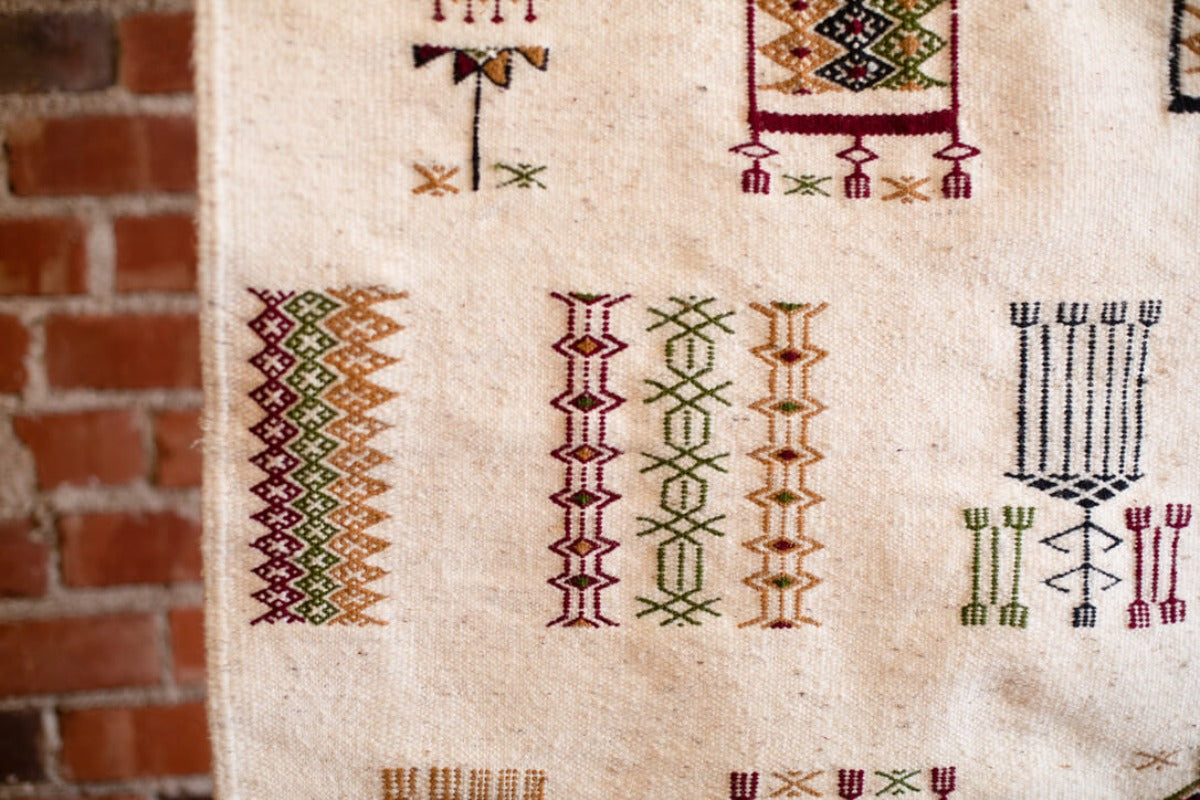 Berber motif rug