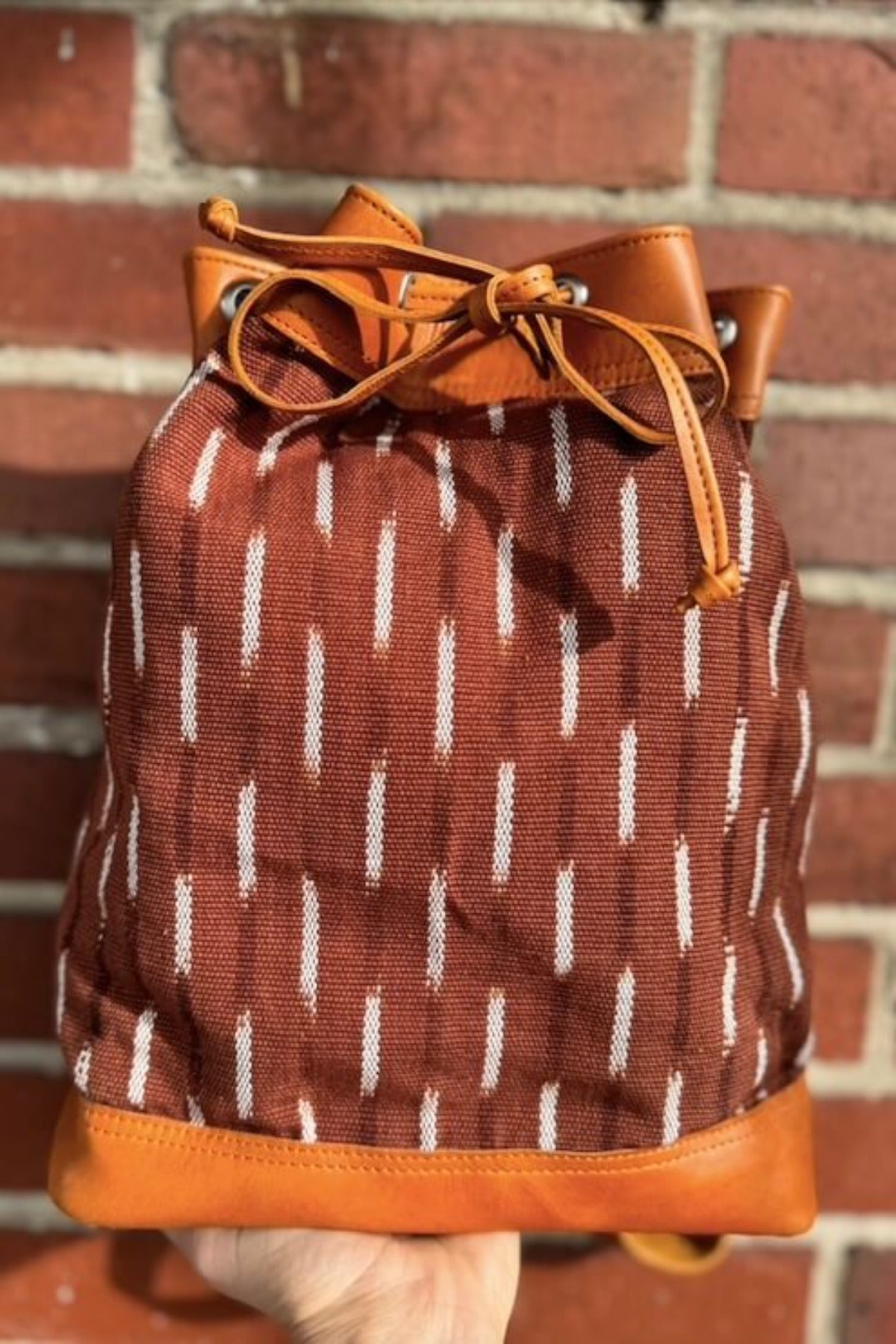 Coffee colored backpack