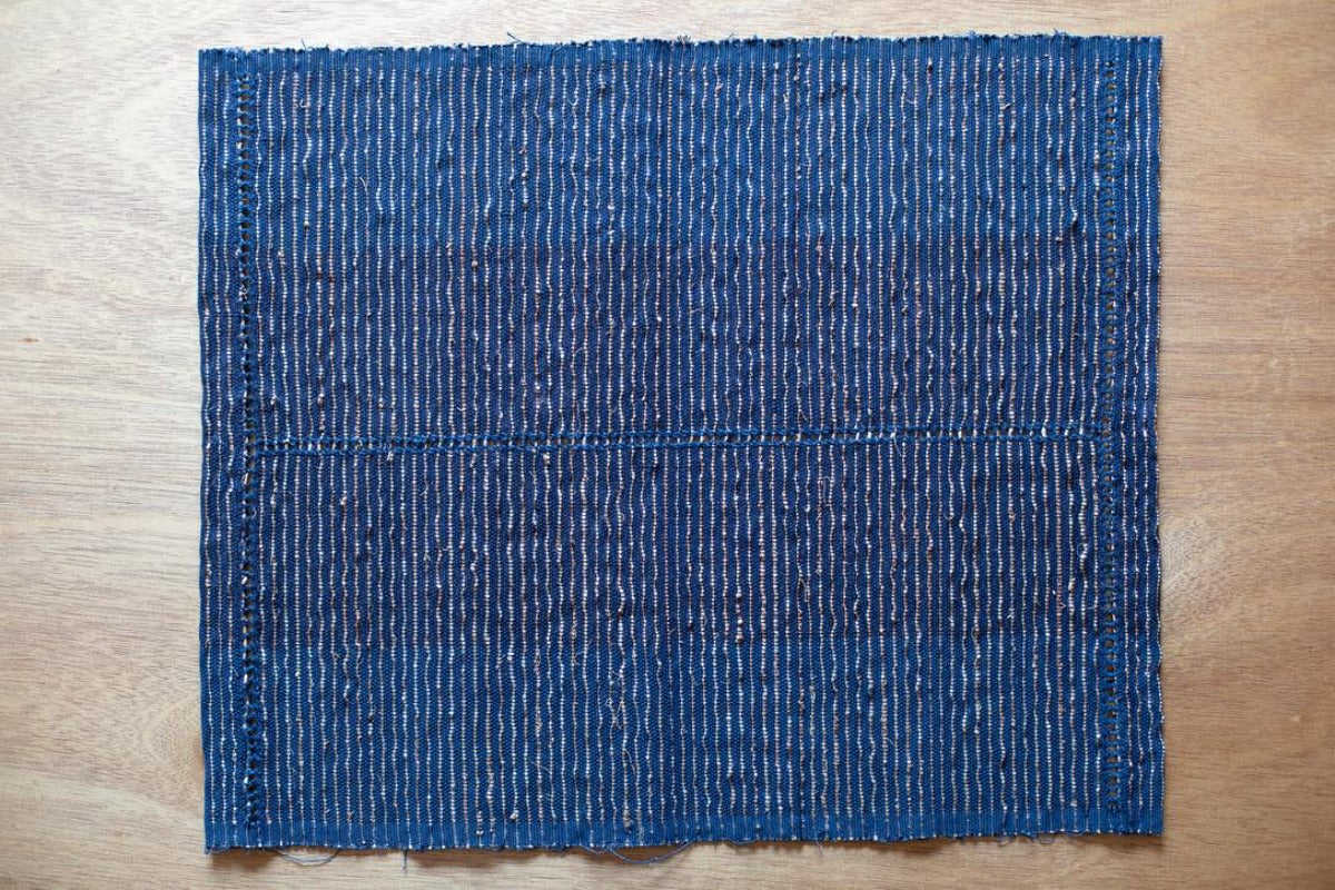Dark blue placemat handmade