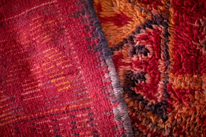 Front and back of shag rug